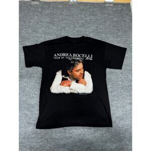 Vintage 1998 Andrea Bocelli Aria Tour T-Shirt XL PolyGram Merch Opera Tenor